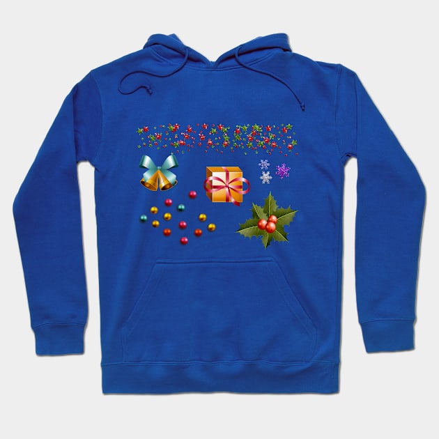 Merry Christmas Tree Decorations Hoodie by holidaystore